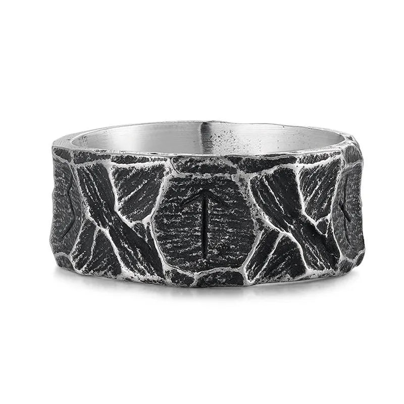 Forge Your Legend: Viking Gothic Style Stainless Steel Celtic Knot Ring - A Nordic Trinity Band for Men's Jewelry Mastery - Man Gifts Shop