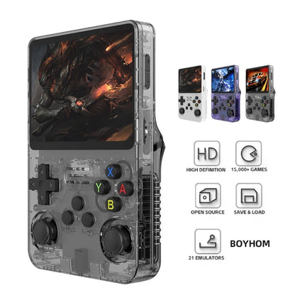 R36S Retro Handheld Video Game Console – Open Source, 3.5" IPS Screen, 64GB Storage