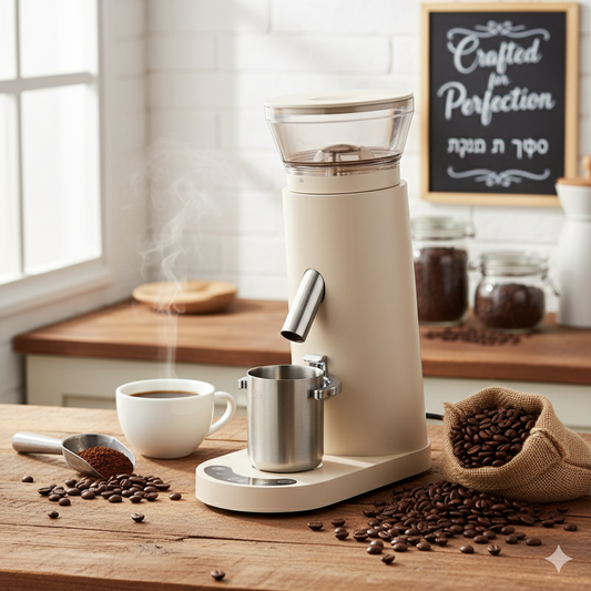 Wireless Precision Coffee Grinder – Retro Portable Powerhouse