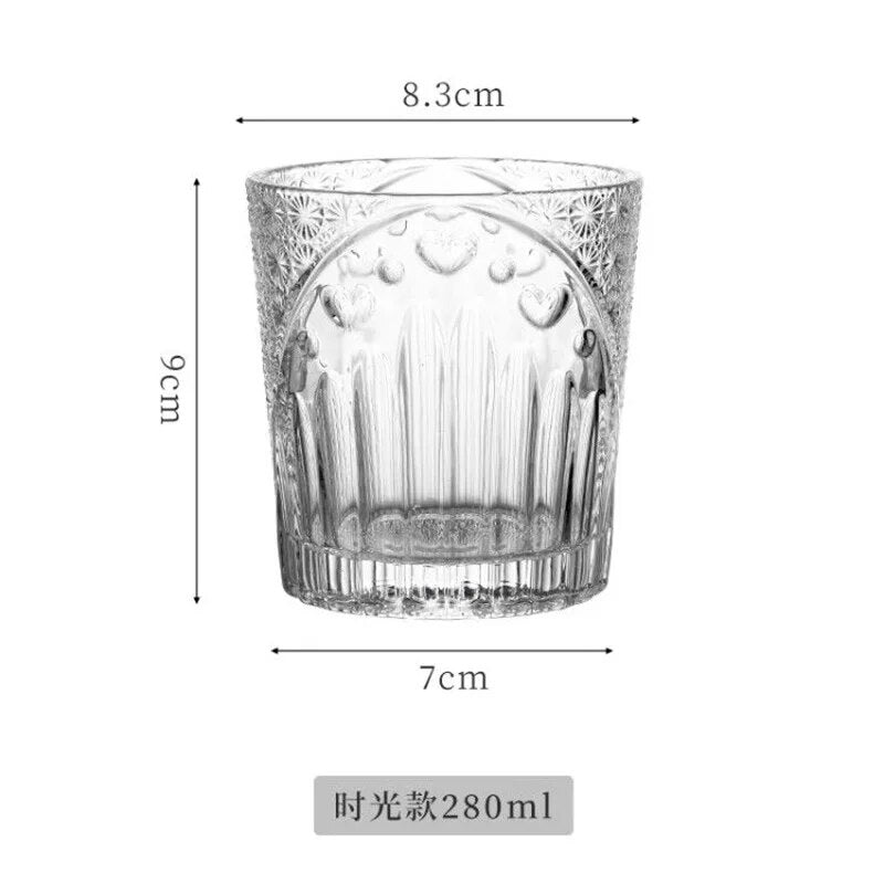 Japanese style embossed whiskey glass - Man Gifts Shop