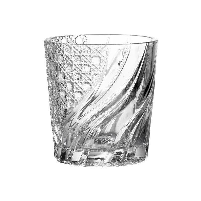 Japanese style embossed whiskey glass - Man Gifts Shop