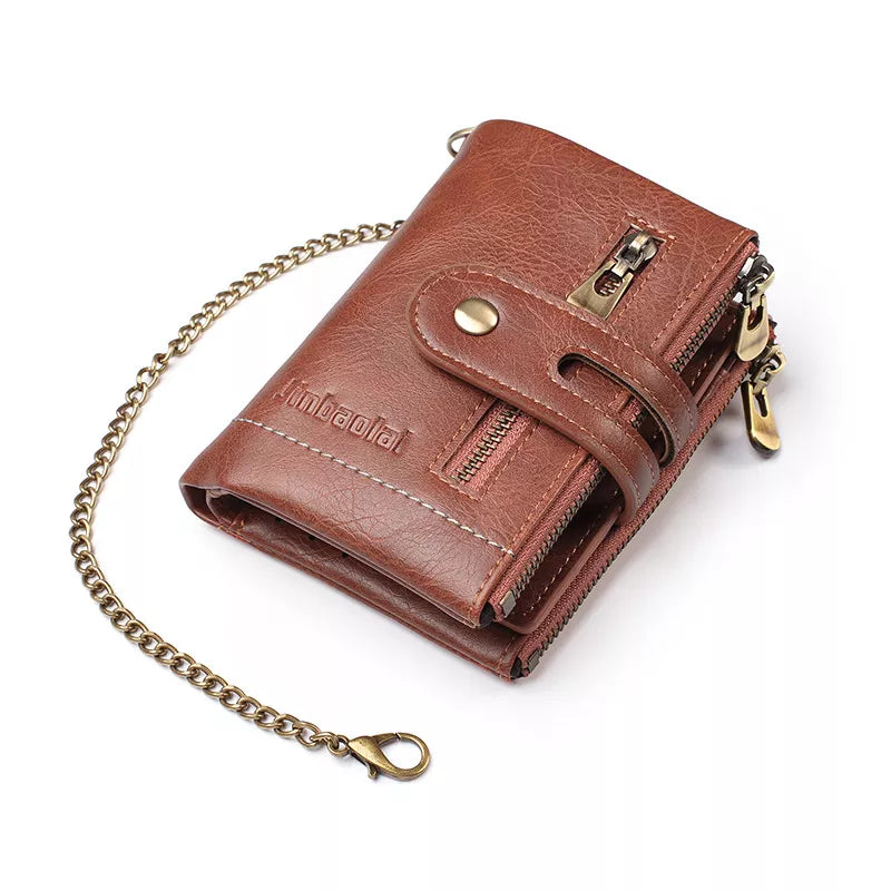 Retro PU Leather Short Card Holder Luxury Men's wallet High Quality - Man Gifts Shop