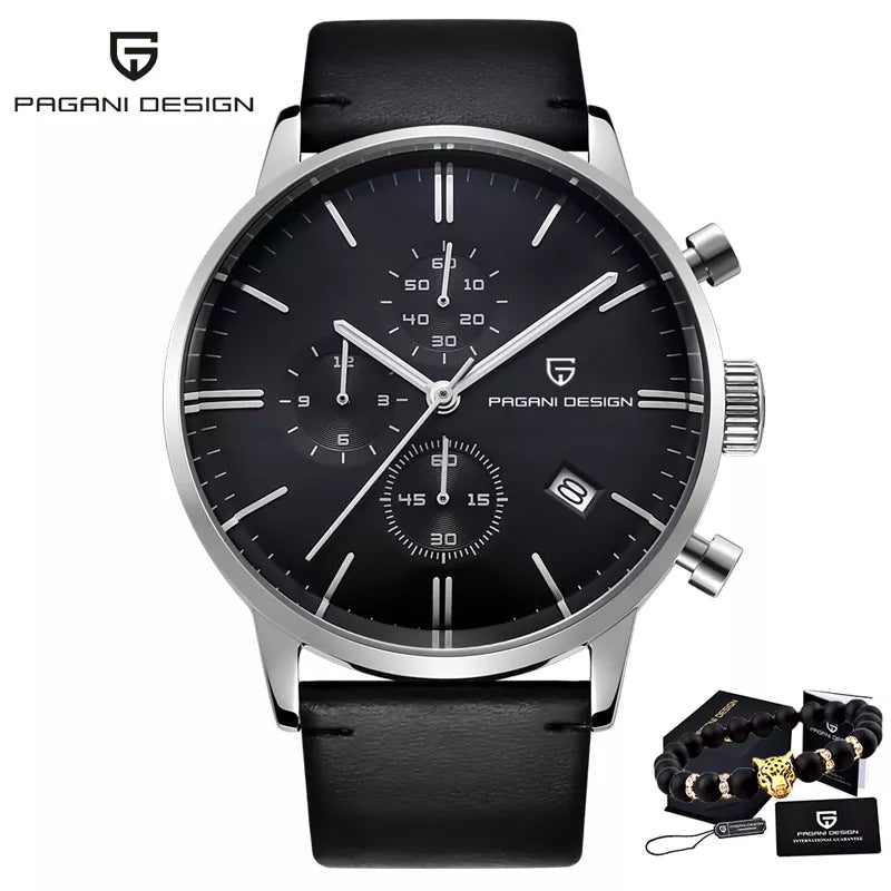 Original PAGANI DESIGN Luxury Automatic Date Watch Waterproof Chronograph VK67 Movement Watch For Men - Man Gifts Shop