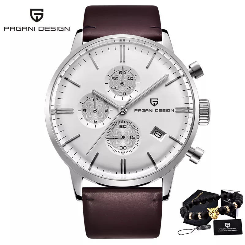 Original PAGANI DESIGN Luxury Automatic Date Watch Waterproof Chronograph VK67 Movement Watch For Men - Man Gifts Shop