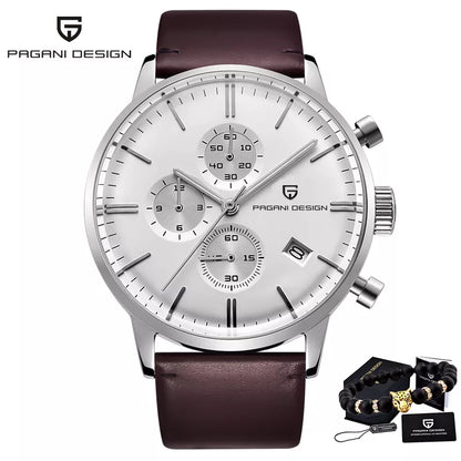 Original PAGANI DESIGN Luxury Automatic Date Watch Waterproof Chronograph VK67 Movement Watch For Men - Man Gifts Shop
