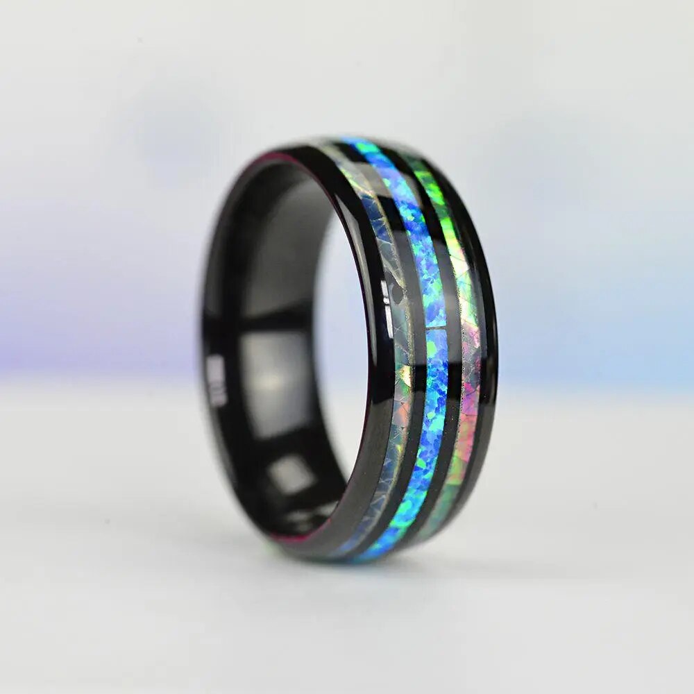 8mm Rose Gold Color Tungsten Men Stainless Steel Ring - Man Gifts Shop