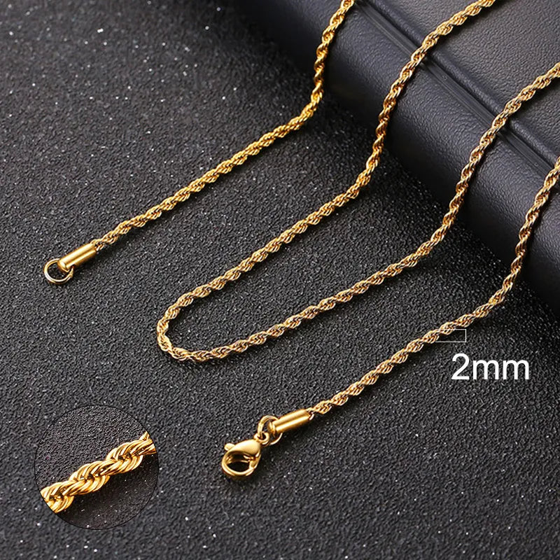 Vintage Gold Cuban Chain Necklace for Men: A Timeless Classic in Stainless Steel - Man Gifts Shop