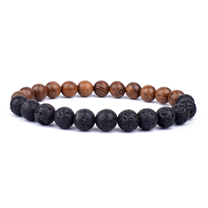 8mm Volcanic Stone Man Bracelet - Hot Sale - Man Gifts Shop