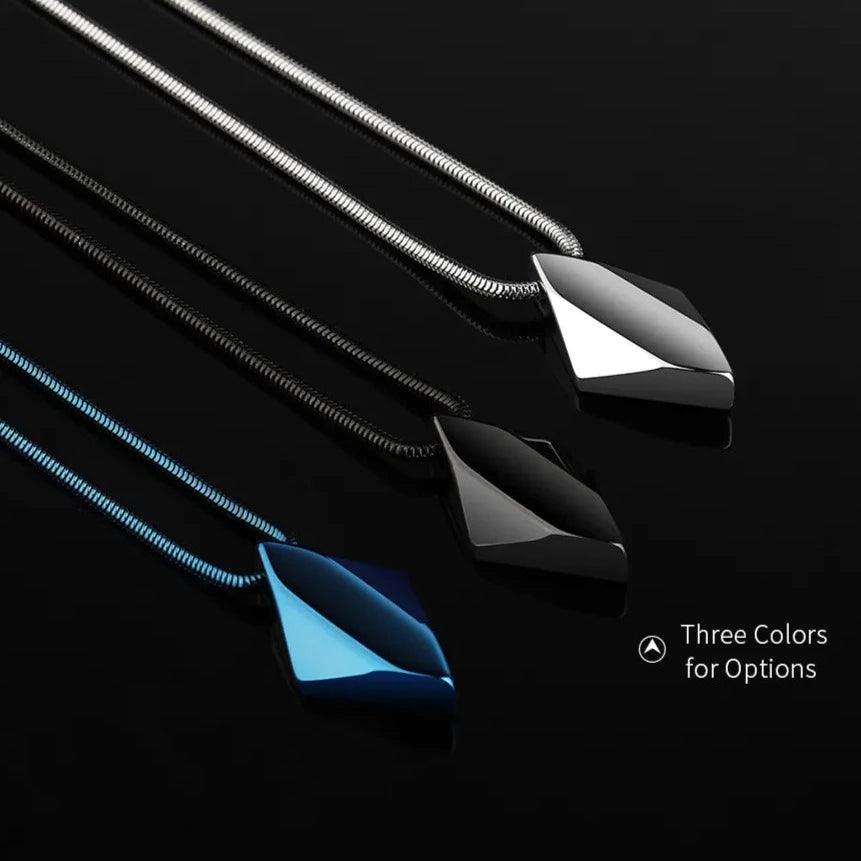 Sleek Tungsten Carbide Pendant Necklace for Men