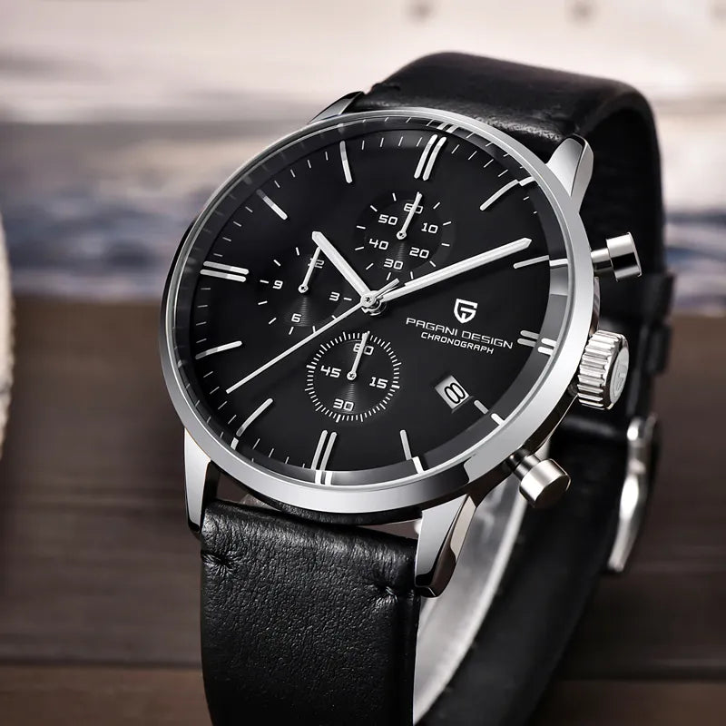 Original PAGANI DESIGN Luxury Automatic Date Watch Waterproof Chronograph VK67 Movement Watch For Men - Man Gifts Shop