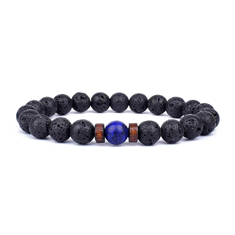 8mm Volcanic Stone Man Bracelet - Hot Sale - Man Gifts Shop