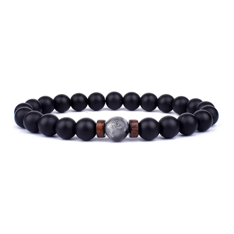 8mm Volcanic Stone Man Bracelet - Hot Sale - Man Gifts Shop