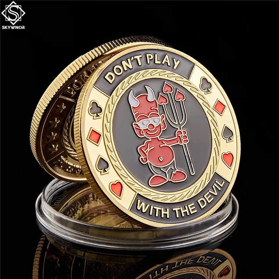 Poker Chip "Don't Play with The Devil" - Man Gifts Shop