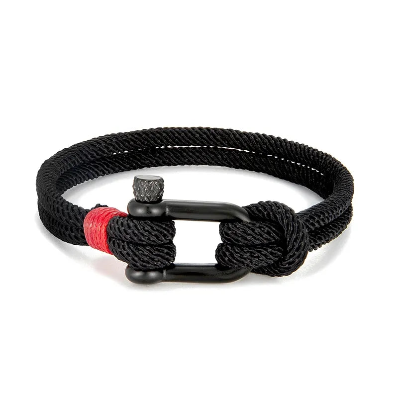 MGS Stainless Steel U shape Survival Bracelet - Man Gifts Shop