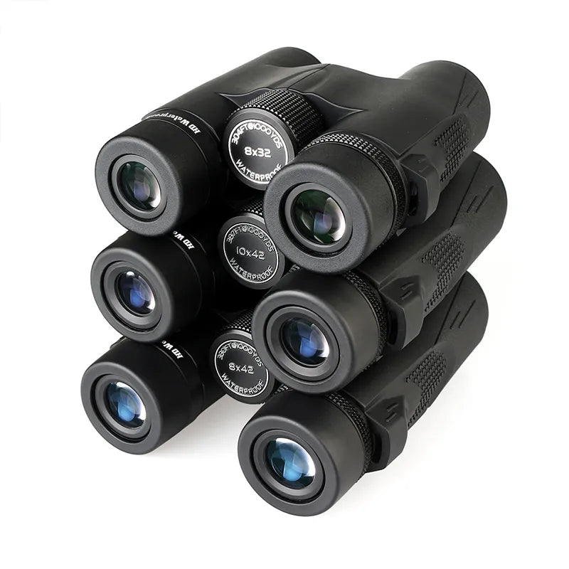 Professional IPX7 Waterproof Binoculars (8x32, 8x42, 10x42) - Ideal for camping, survival, and birdwatching. Features FMC BAK4 lenses for exceptional clarity - Man Gifts Shop