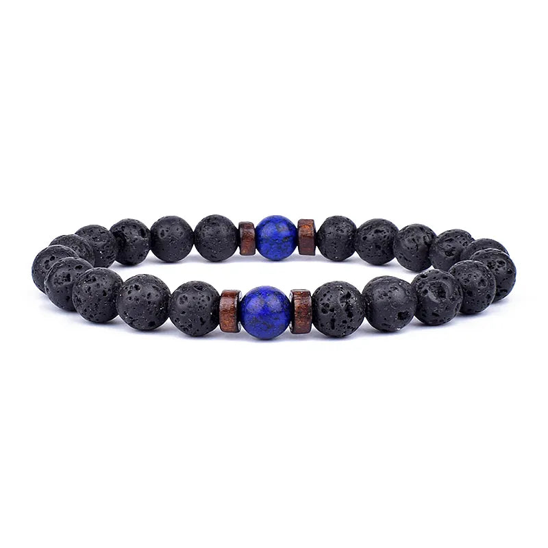 8mm Volcanic Stone Man Bracelet - Hot Sale - Man Gifts Shop