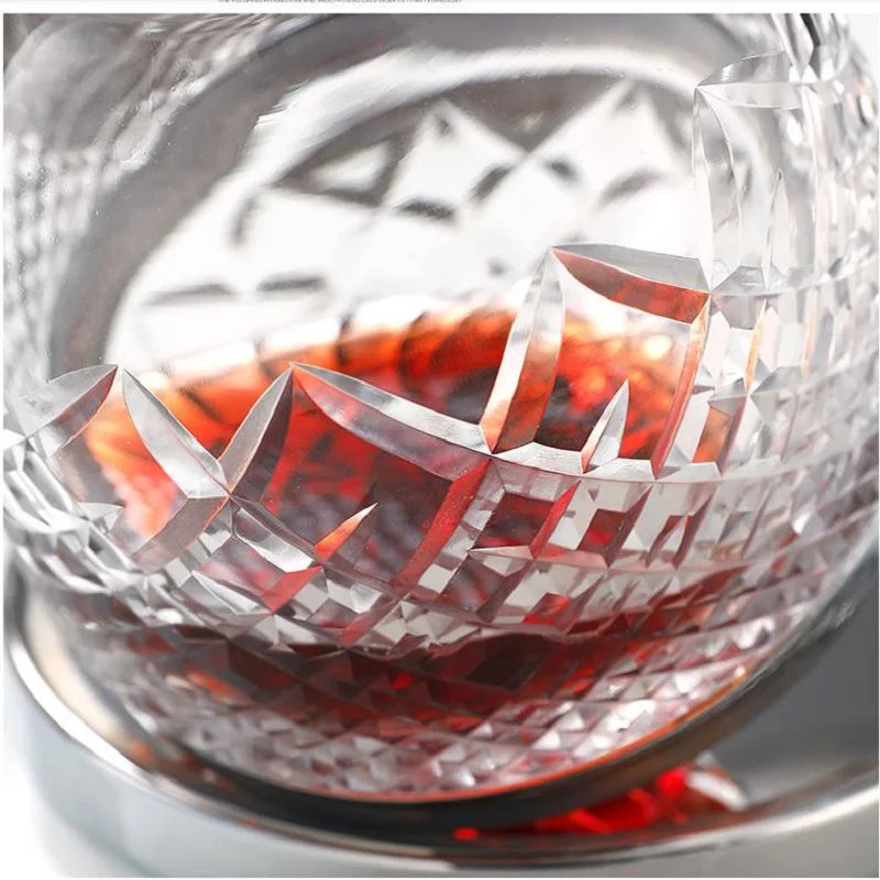 1500ml Crystal Glass Rotation Tumbler Wine Aerator Decanter