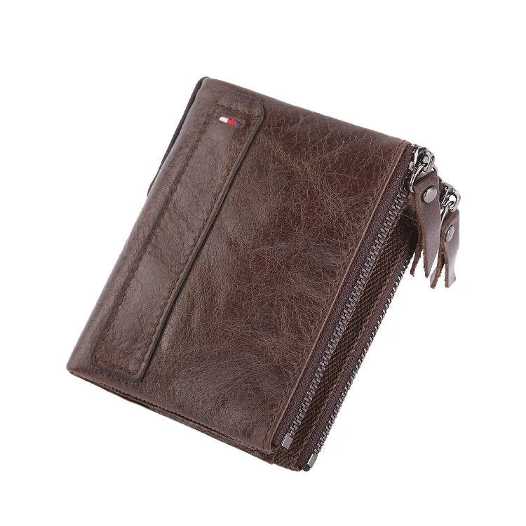 Premium Quality: MGS 100% Genuine Cow Leather Men's Card Holder Wallet - Man Gifts Shop