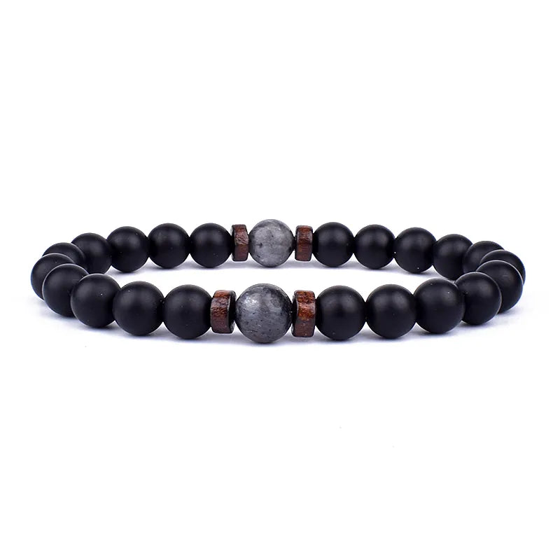 8mm Volcanic Stone Man Bracelet - Hot Sale - Man Gifts Shop