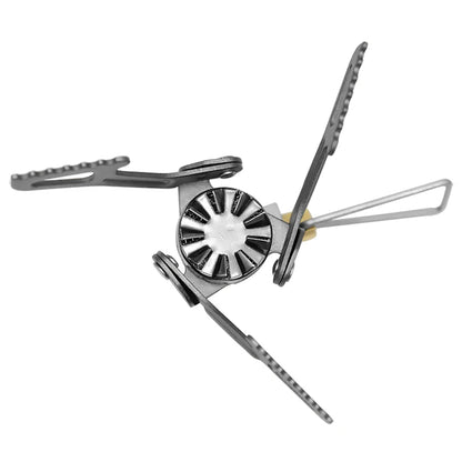 Compact Outdoor Gas Stove: Portable Mini Pure Titanium Camping Burner for Survival & Picnics