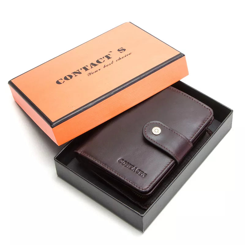 MGS Genuine Leather RFID Vintage Wallet for Men With Coin Pocket - Man Gifts Shop