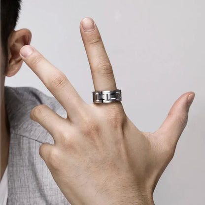 Bold Statement Ring: Tungsten 10mm Carbide Elegance - Man Gifts Shop