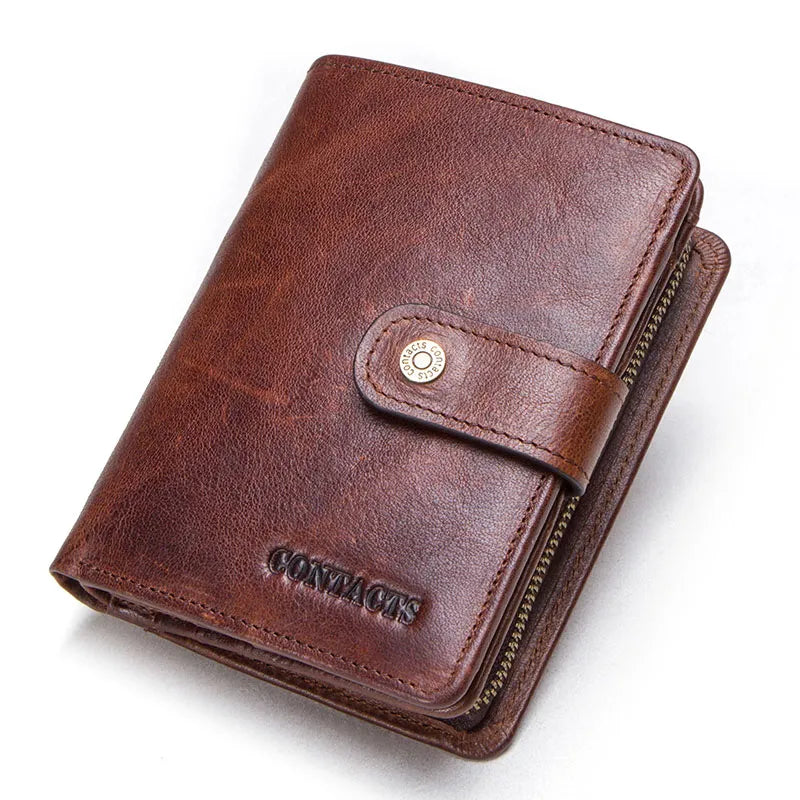 MGS Genuine Leather RFID Vintage Wallet for Men With Coin Pocket - Man Gifts Shop