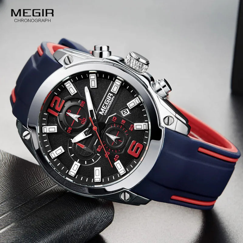 Original MEGIR Men's Chronograph Analog Quartz Watch - Man Gifts Shop