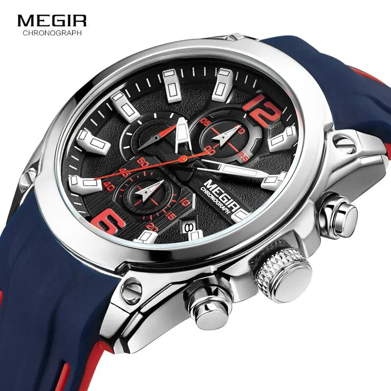 Original MEGIR Men's Chronograph Analog Quartz Watch - Man Gifts Shop