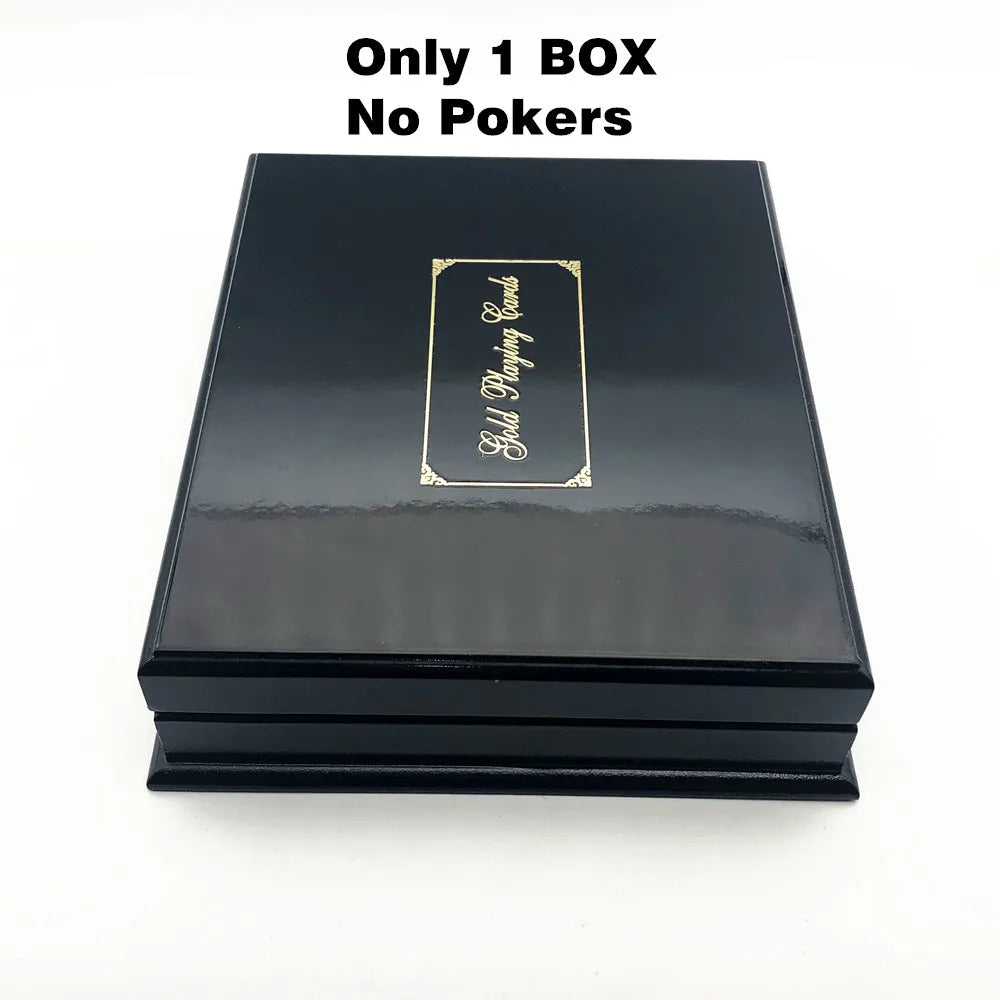 MGS 2 Waterproof Decks Plastic Poker With 1 Wooden Box - Man Gifts Shop