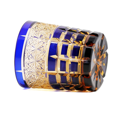 New Japanese Style Edo Kiriko Hand Cut for Whiskey With Luxury Gift Box (8.45oz)