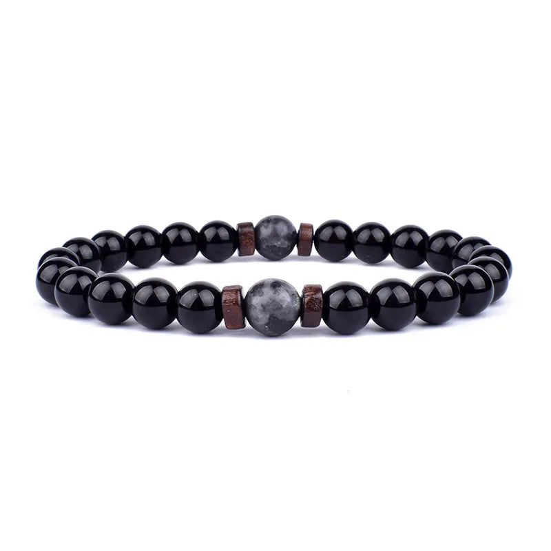 8mm Volcanic Stone Man Bracelet - Hot Sale - Man Gifts Shop