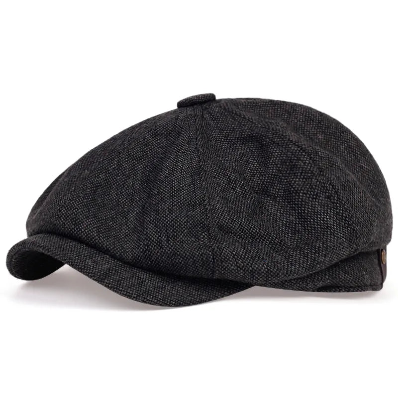 Peaky Autumn Vintage Herringbone Octagon Cap - Man Gifts Shop