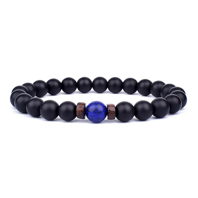 8mm Volcanic Stone Man Bracelet - Hot Sale - Man Gifts Shop