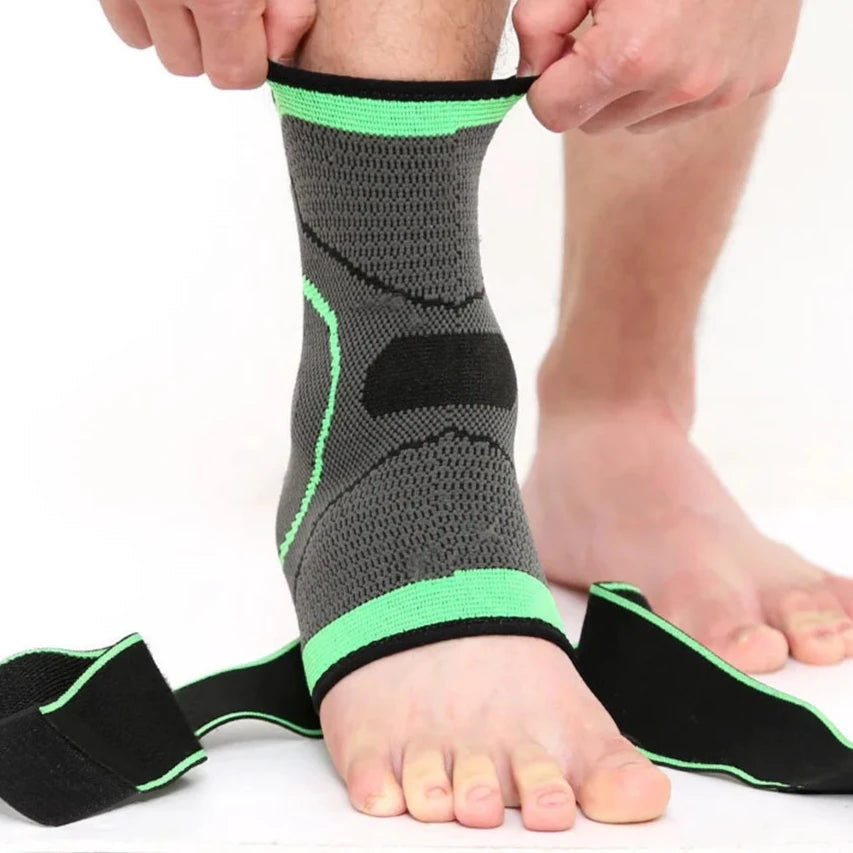 Protective Ankle Brace – Compression Nylon Strap for Sports and Injury Recovery