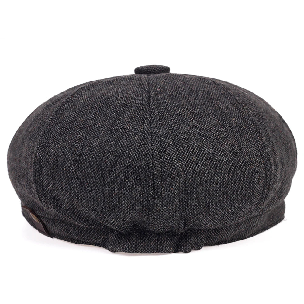 Peaky Autumn Vintage Herringbone Octagon Cap - Man Gifts Shop