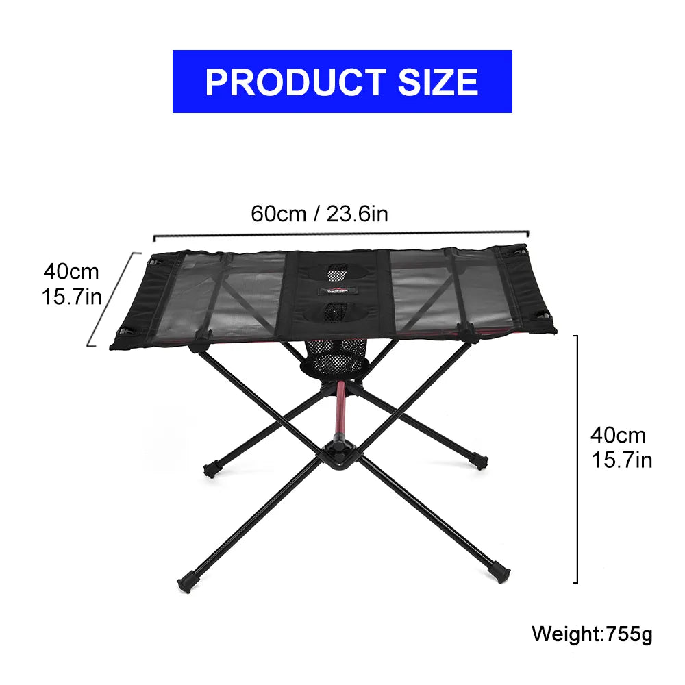 Camping Folding Table Tourist Picnic Pliante Dinner Foldable Travel Furniture Equipment Supplies Tourism Outdoor Fishing - Man Gifts Shop