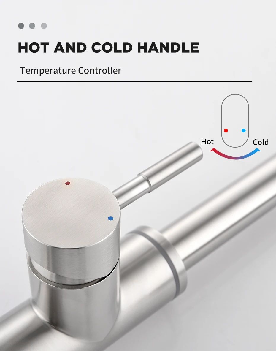 MGS Smart Touch Kitchen Faucet with Water Temperature LED Indicator