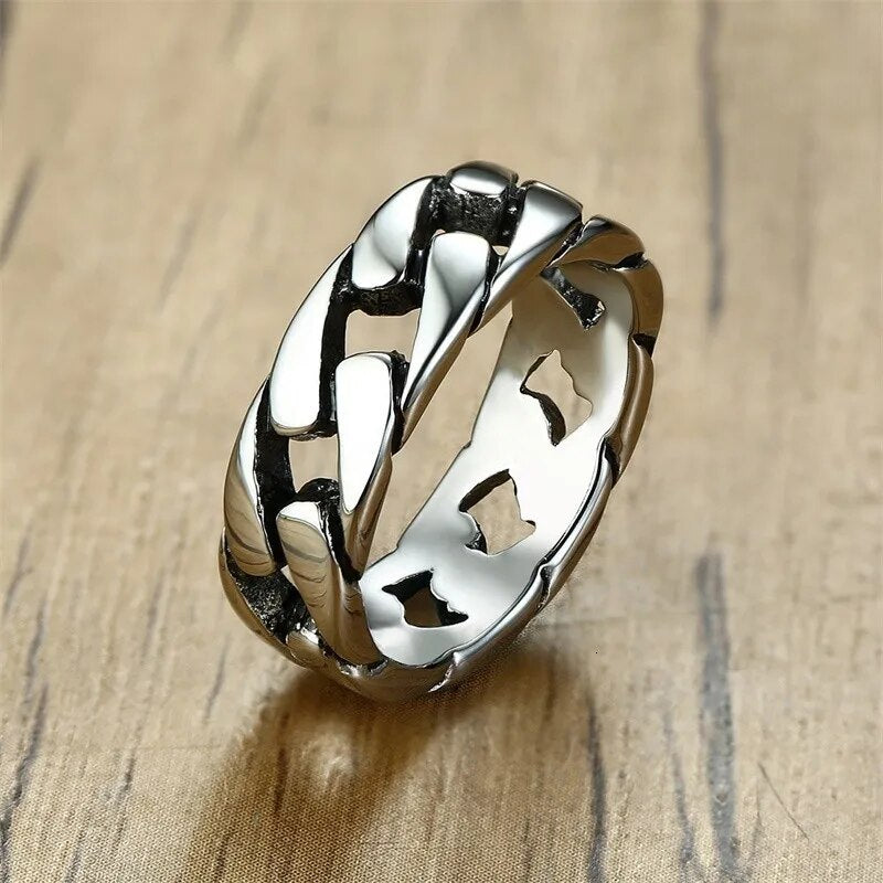 Stainless Steel Chain 7mm Ring for Men - Man Gifts Shop