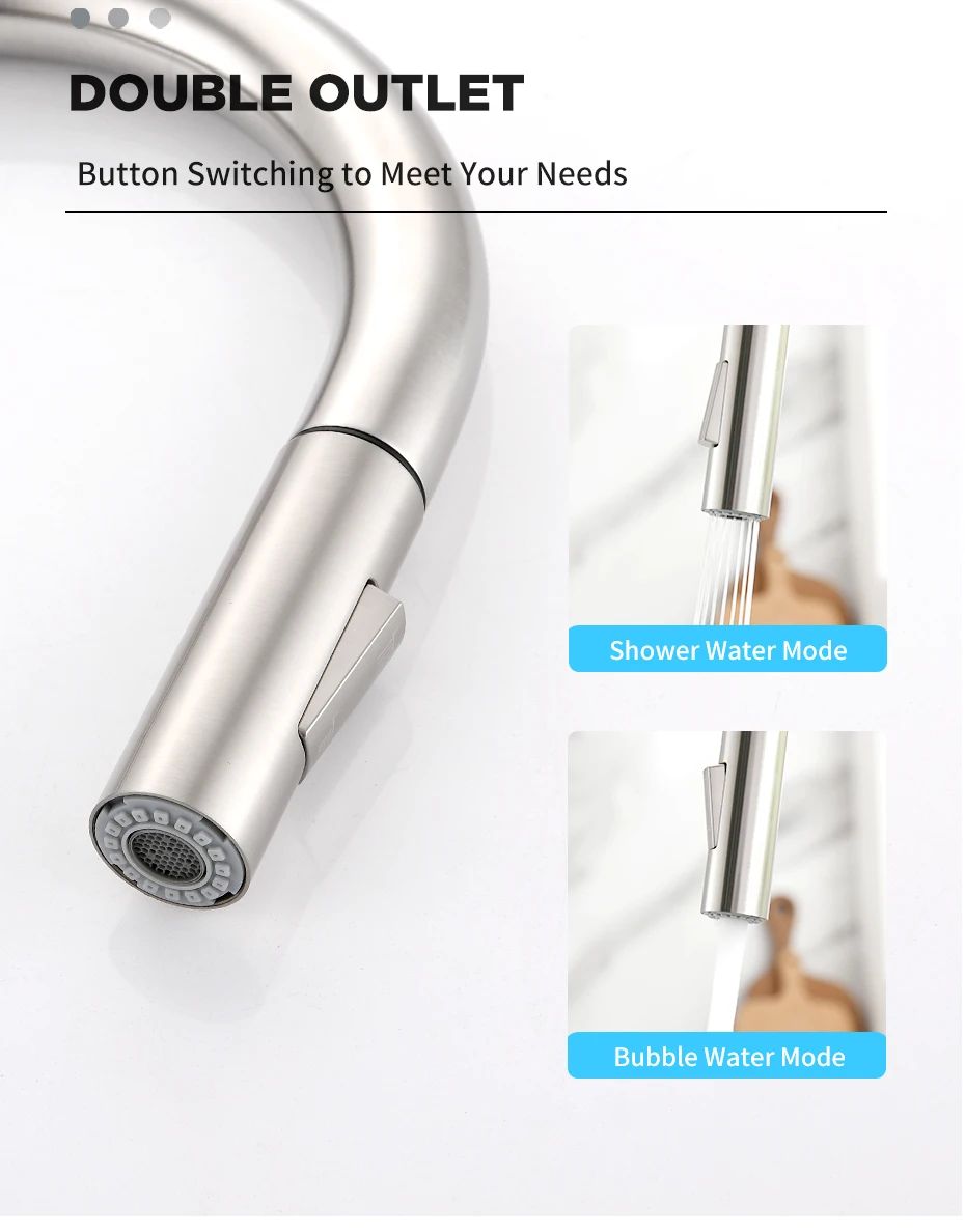 MGS Smart Touch Kitchen Faucet with Water Temperature LED Indicator