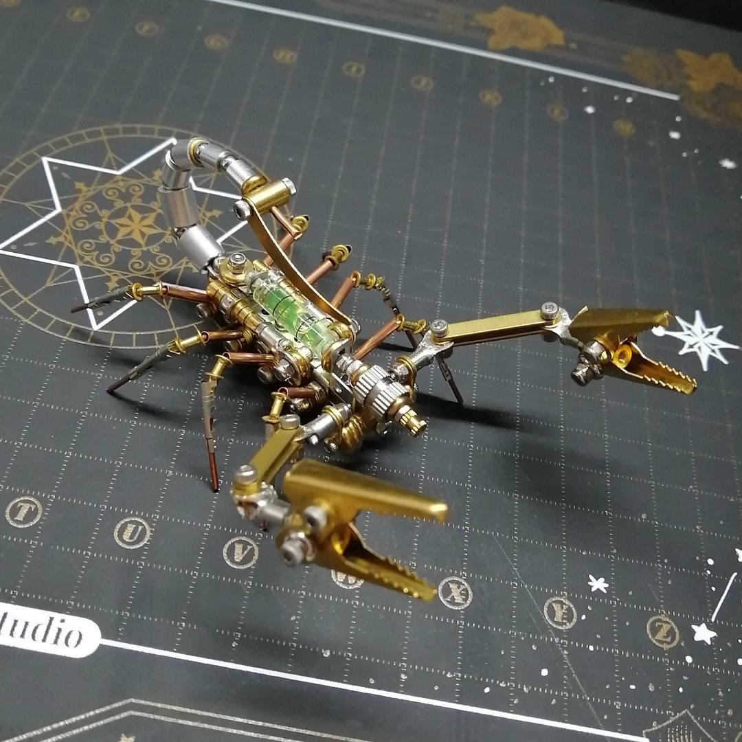 DIY 3D Steampunk Scorpion Puzzle – Metal Mechanical Model Kit