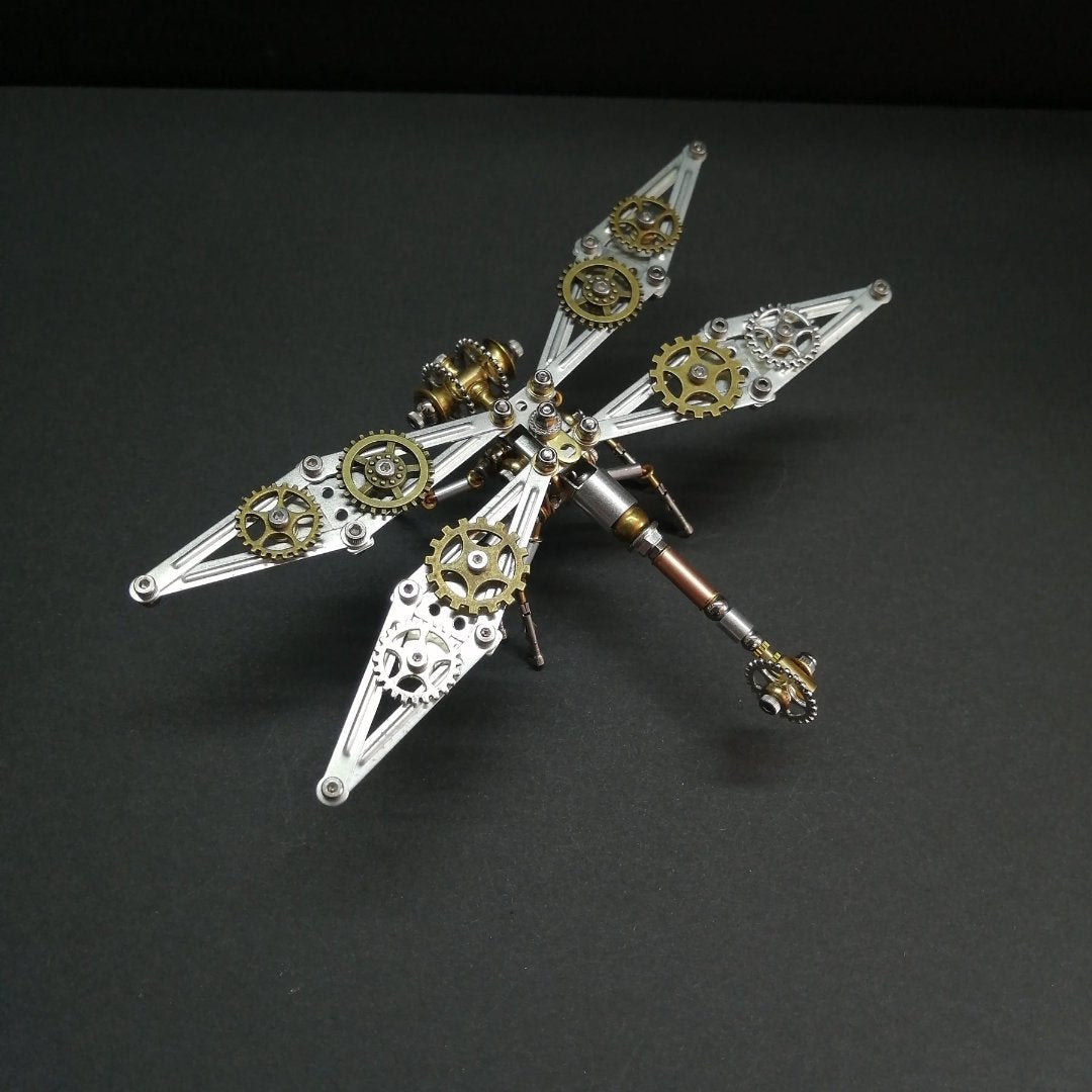 DIY 3D Steampunk Dragonfly Puzzle – Mechanical Insect Marvel