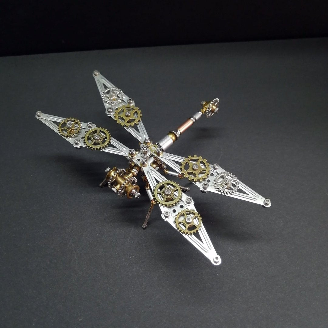 DIY 3D Steampunk Dragonfly Puzzle – Mechanical Insect Marvel