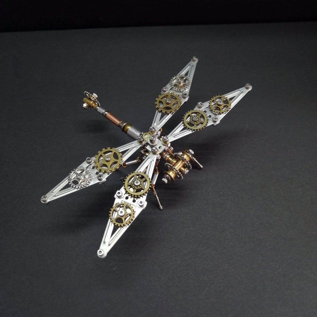 DIY 3D Steampunk Dragonfly Puzzle – Mechanical Insect Marvel