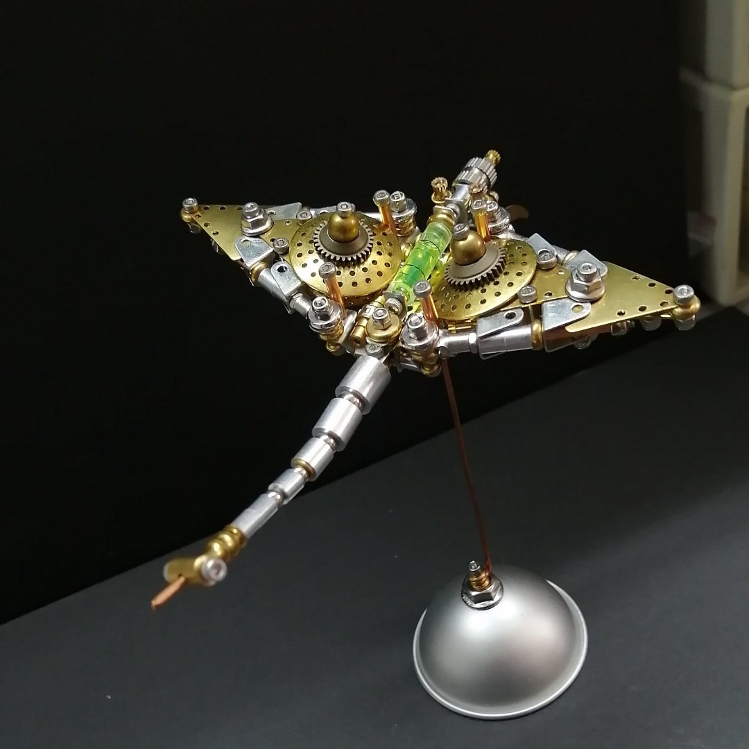 DIY 3D Steampunk Manta Ray Puzzle – Mechanical Metal Model Kit