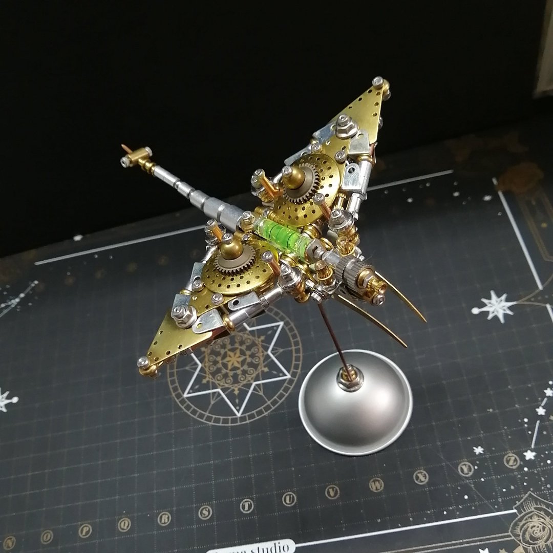 DIY 3D Steampunk Manta Ray Puzzle – Mechanical Metal Model Kit