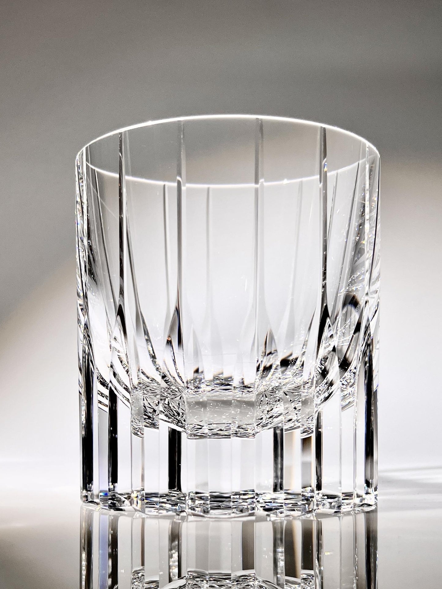 Modern Upscale Tumbler Hand Carve Kaleidoscope Crystal Whisky Glass