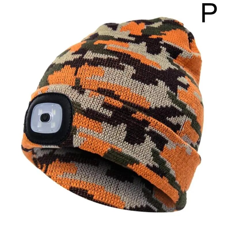 Unisex LED Beanie with Light, USB Rechargeable Hands-Free LED Headlamp Hat - Man Gifts Shop