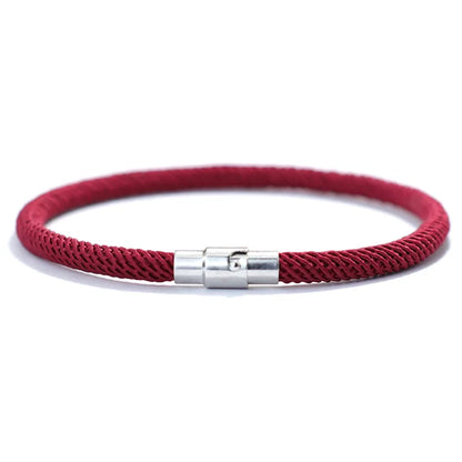 Minimalist Rope Bracelet with Magnetic Clasp – Multiple Colors – Unisex by Knotic