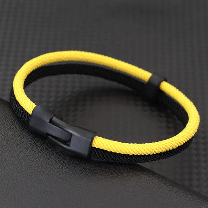 Rugged & Stylish: MGS Men's Bicolor Milan Rope Bracelet